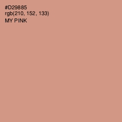 #D29885 - My Pink Color Image